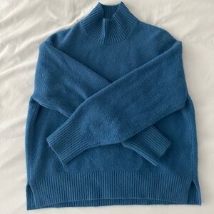 Uniqlo Souffle Yarn High Neck Long-Sleeve Sweater
